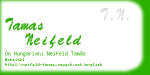tamas neifeld business card