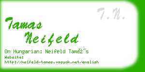 tamas neifeld business card